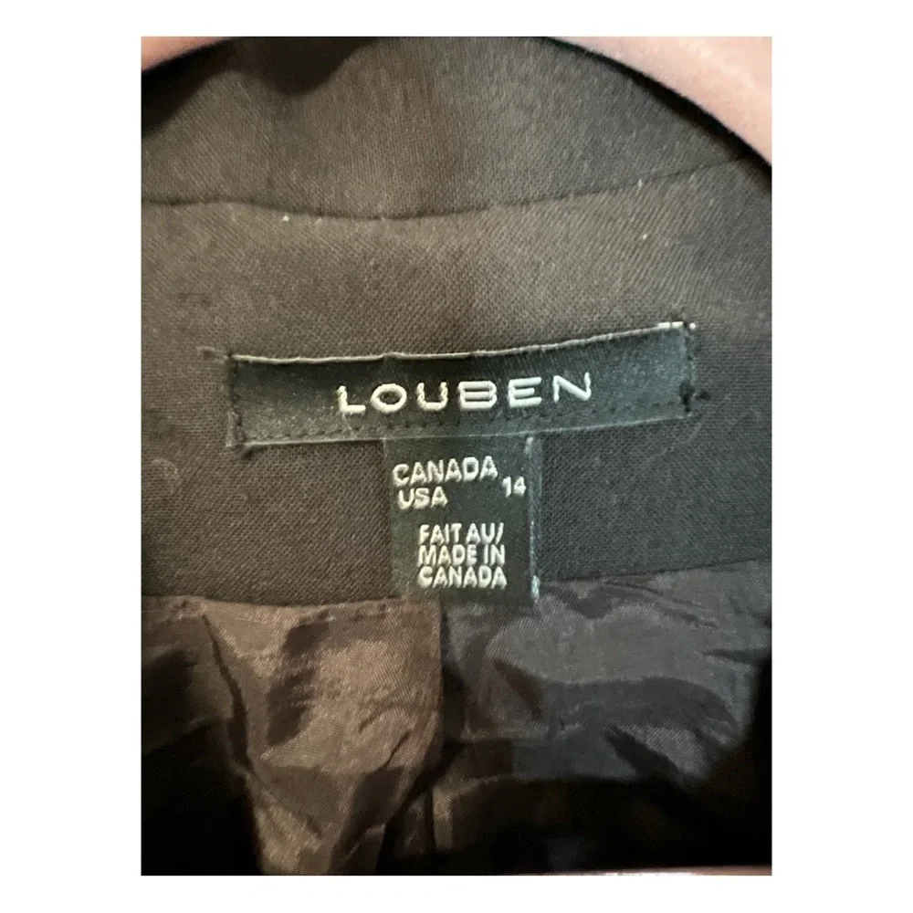 A Black Louben Blazer in size 14 - Picture 2 of 5